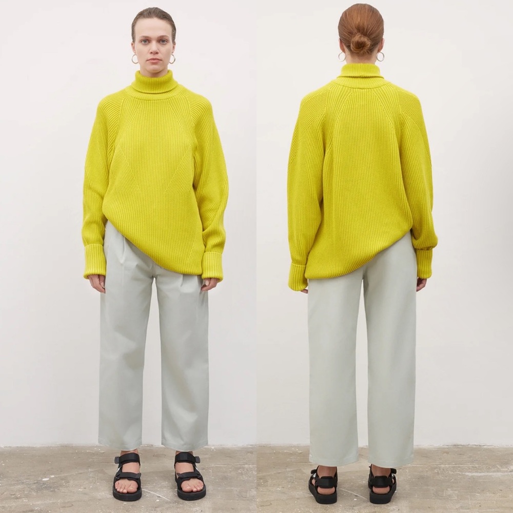 KOWTOW Henri Roll Neck Jumper Acid Yellow